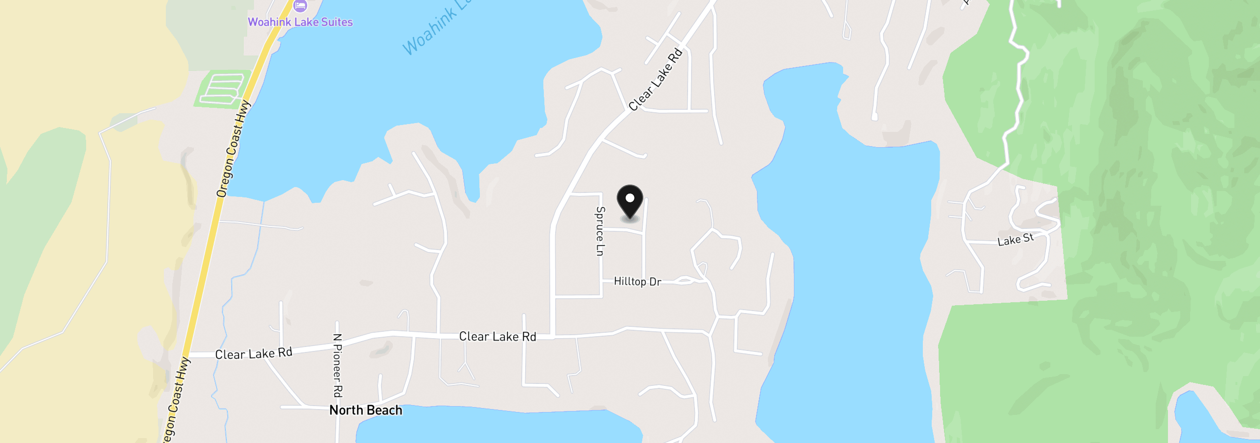 Map showing the location of 83413 Osprey Way, Florence, OR 97439