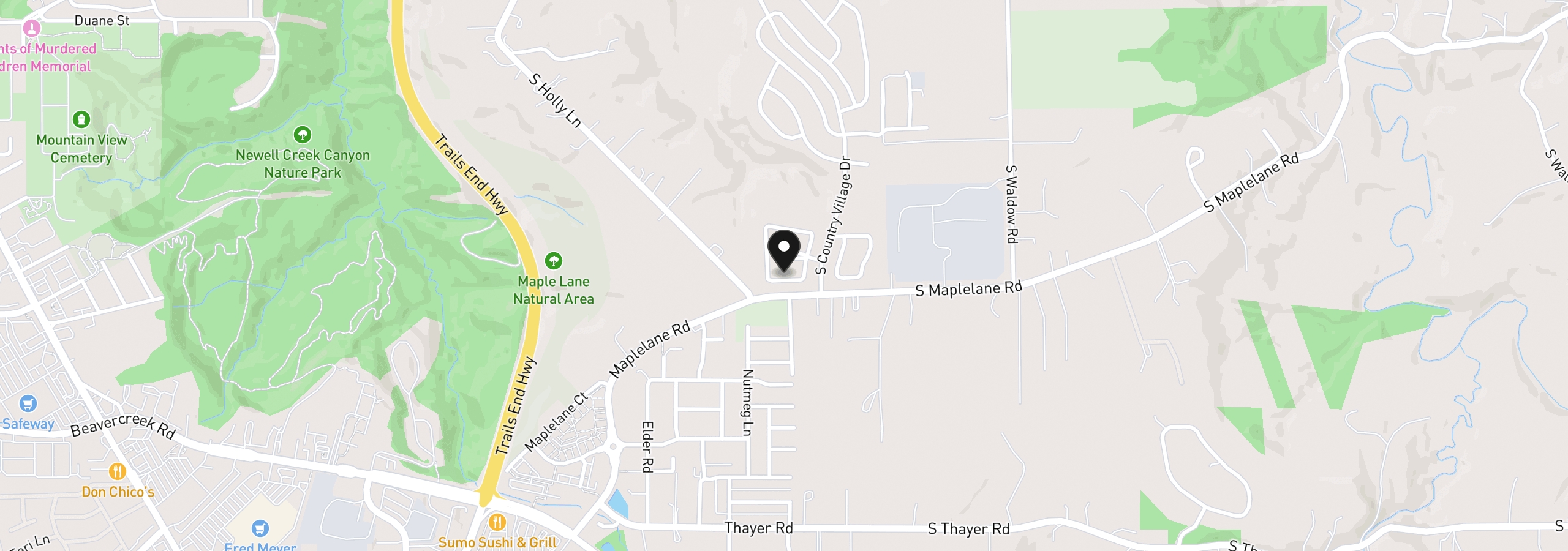 Map showing the location of 14751 Quail Grove Cir 11, Oregon City, OR 97045