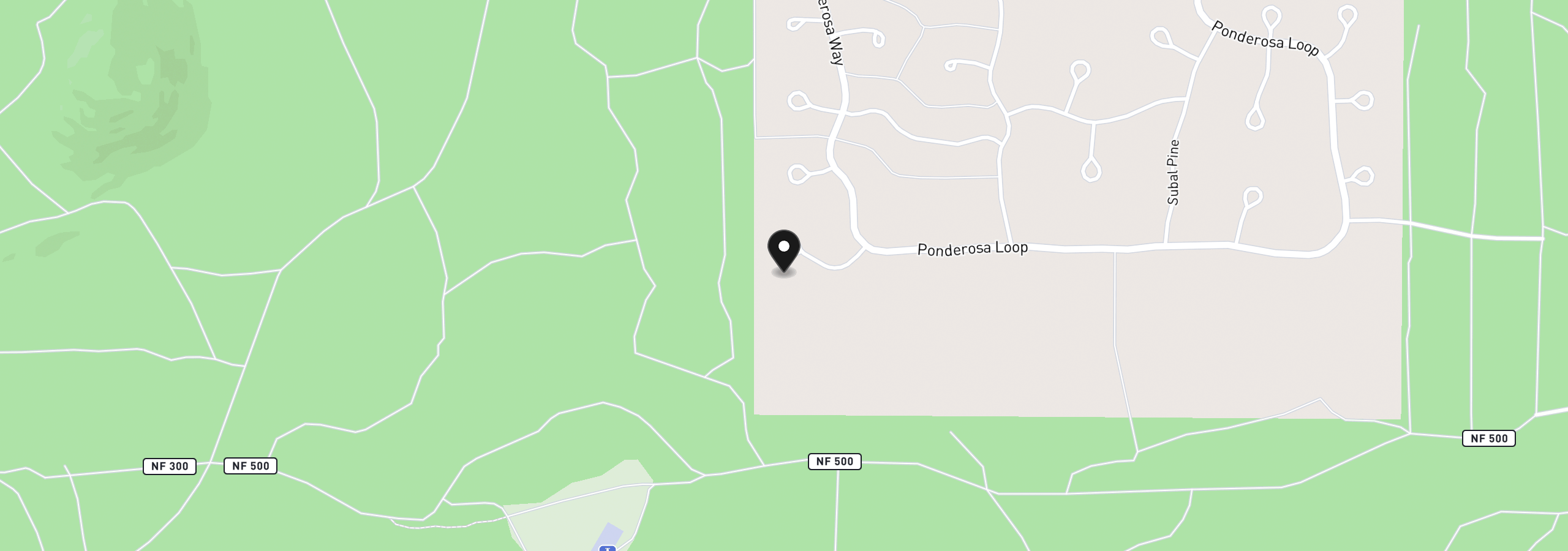 Map showing the location of 14731 Longleaf Pine, La Pine, OR 97739