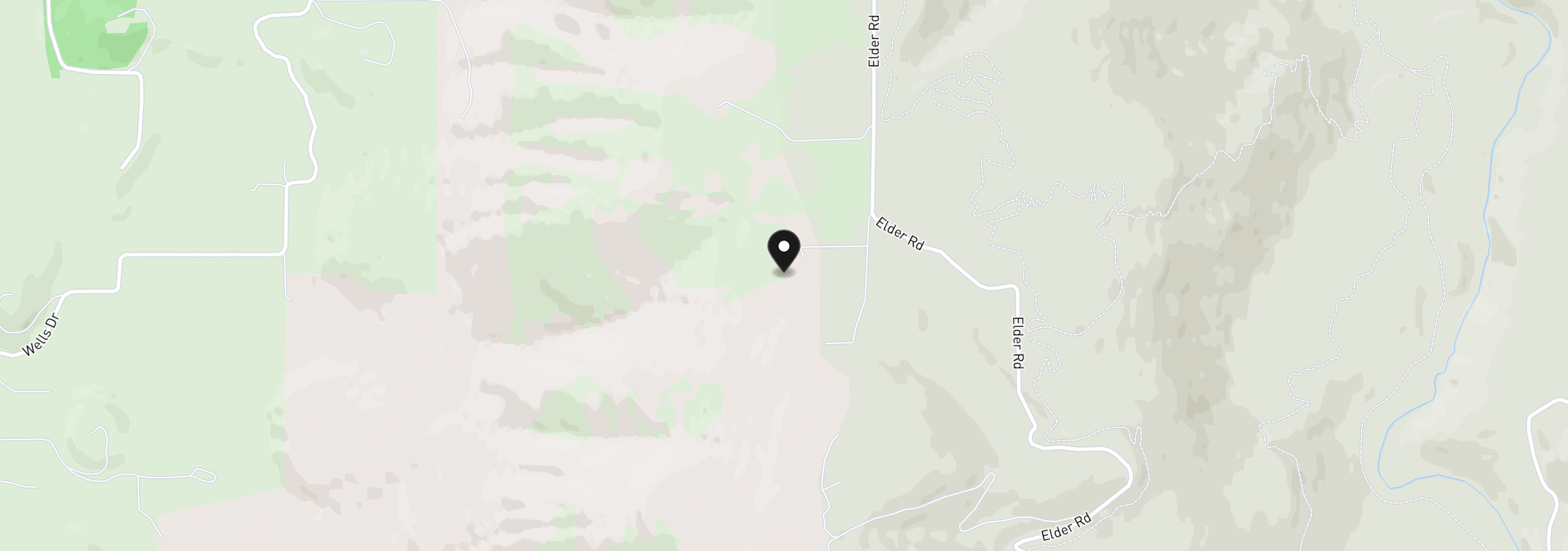 Map showing the location of 2300 Elder Rd, Hood River, OR 97031