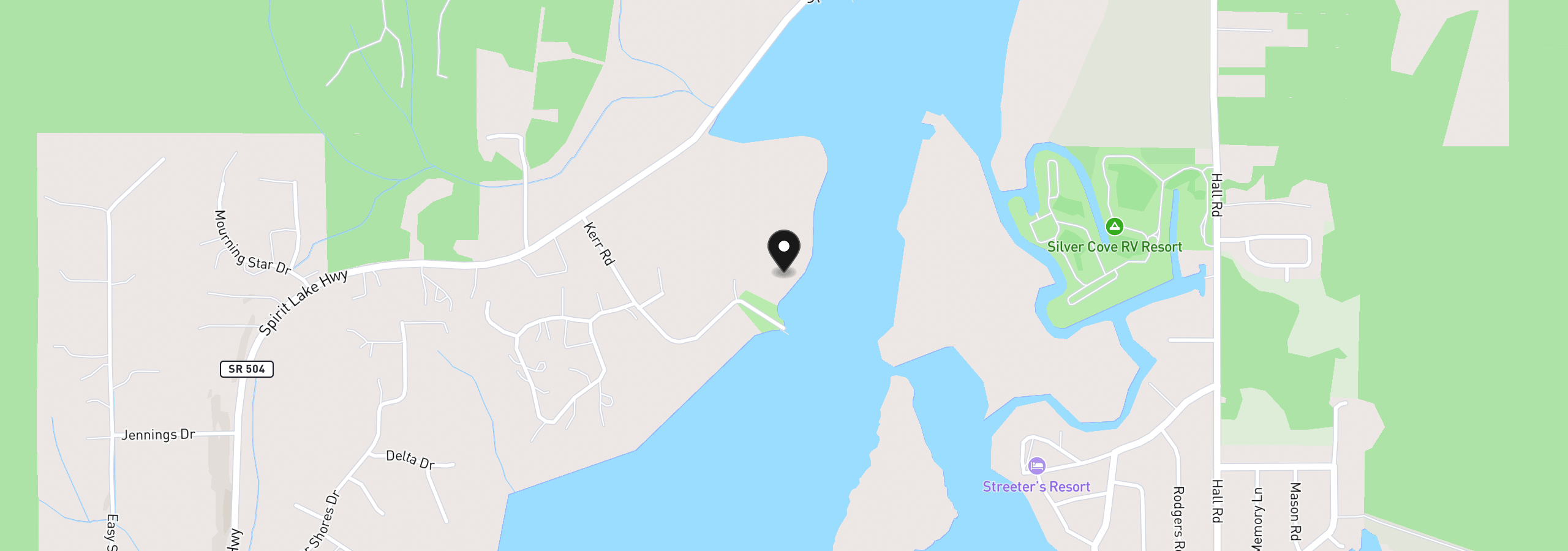 Map showing the location of 500 Kerr Rd, Silver Lake, Wa 98645