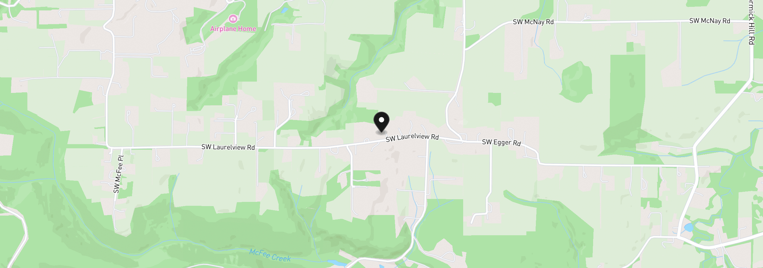 Map showing the location of 31077 SW Laurelview Rd, Hillsboro, OR 97003