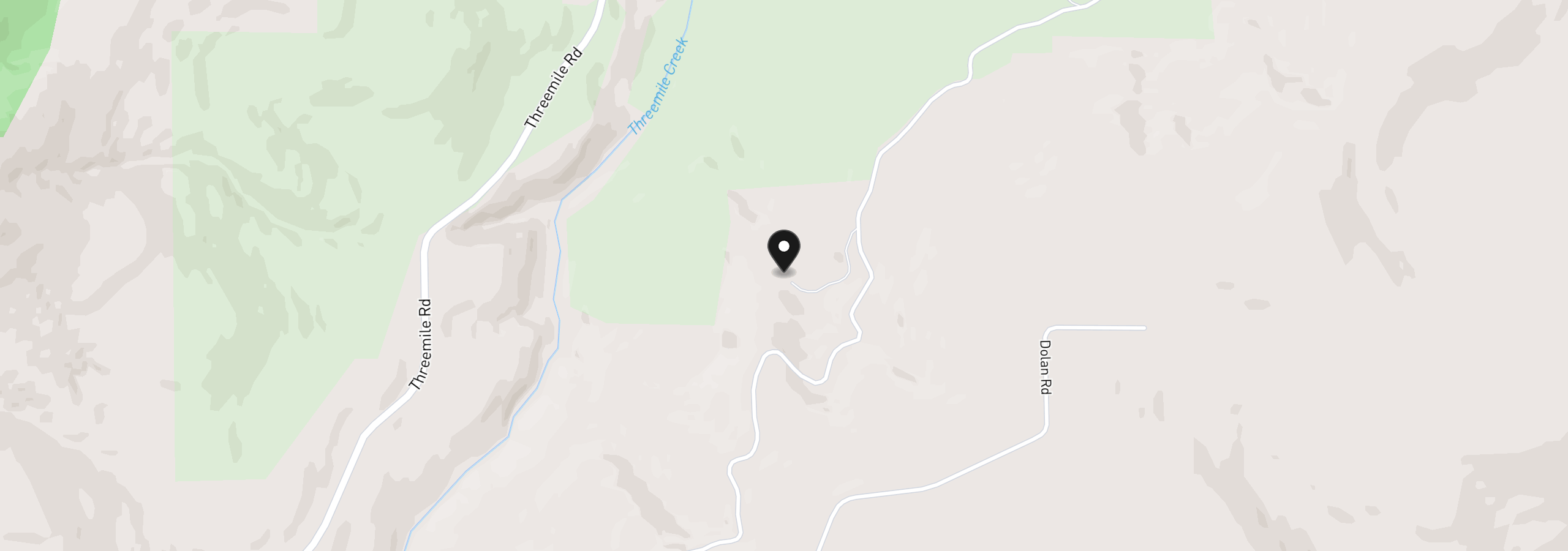 Map showing the location of 4255 Pleasant Ridge Rd, The Dalles, OR 97058