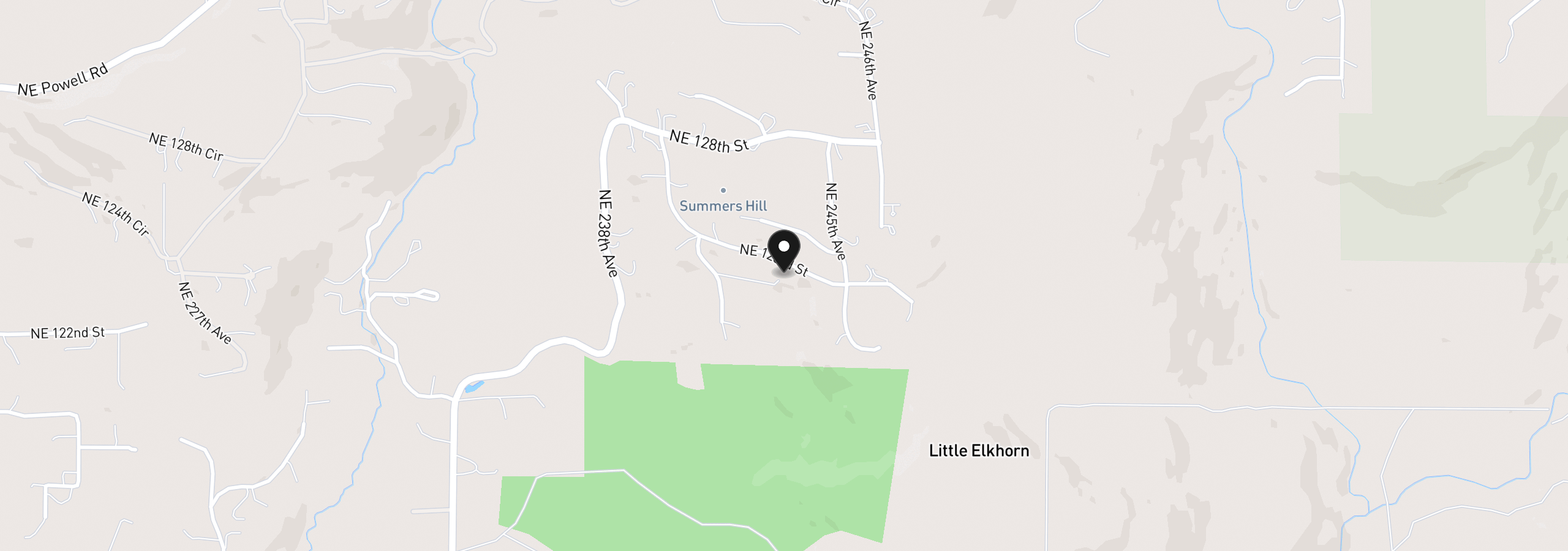 Map showing the location of 12207 NE 241st Ct, Brush Prairie, Wa 98606