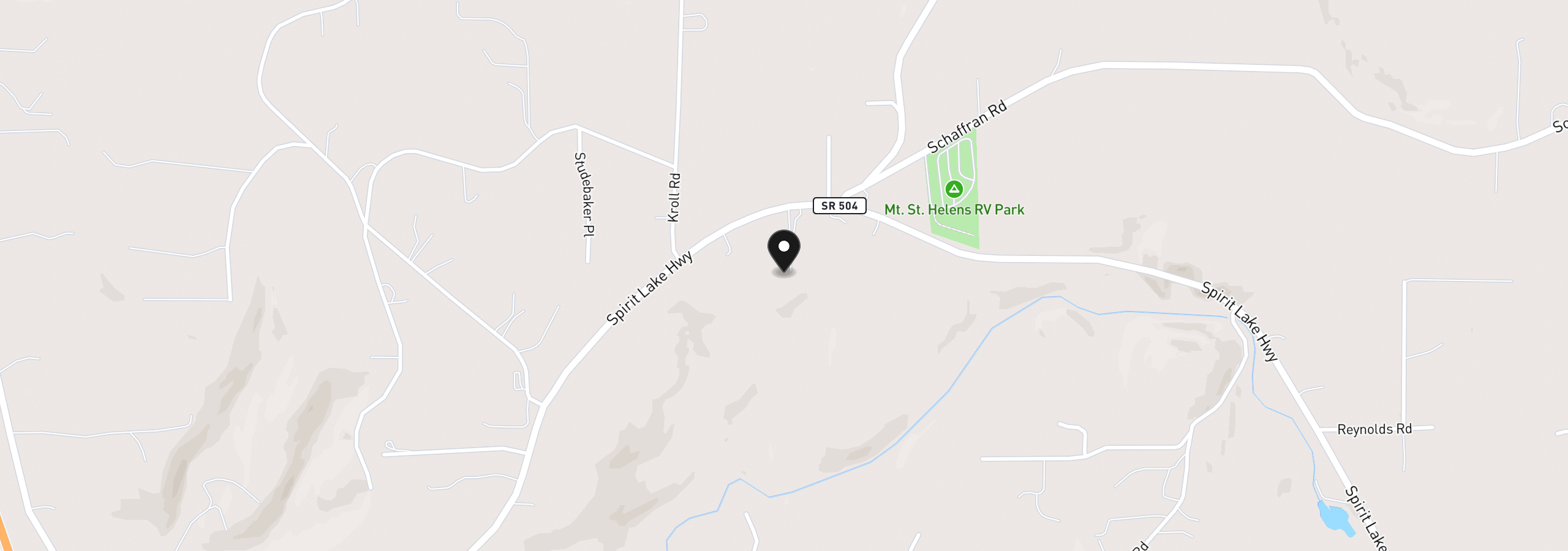 Map showing the location of 1067 Spirit Lake Hwy, Castle Rock, Wa 98611