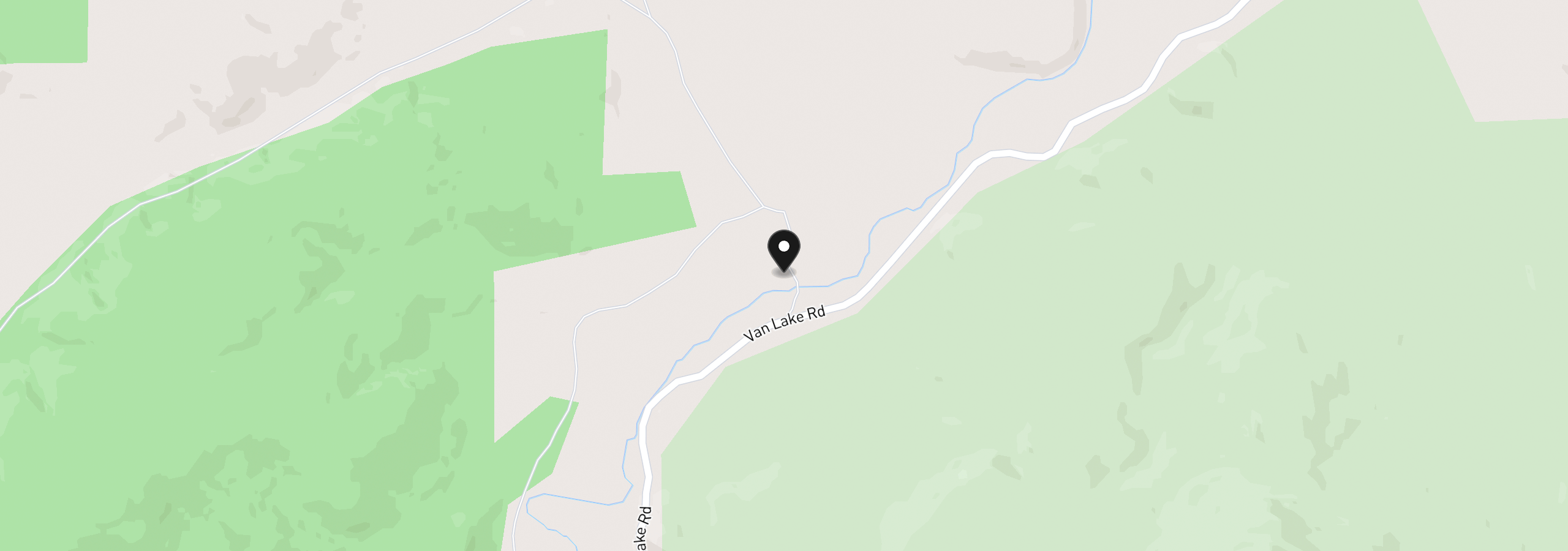 Map showing the location of 41221 SE Van Lake Rd, Prineville, OR 97754