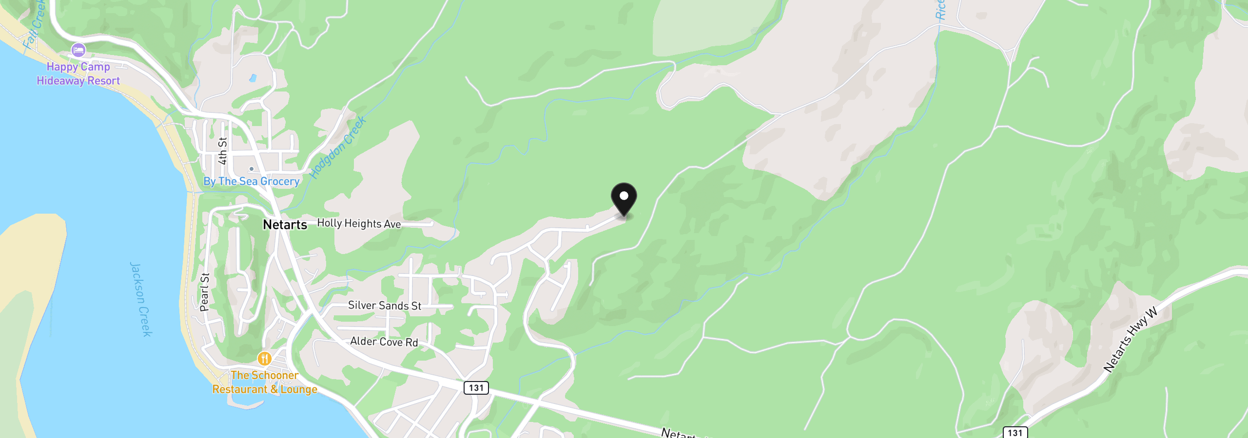 Map showing the location of Sequoia Loop, Netarts, OR 97143