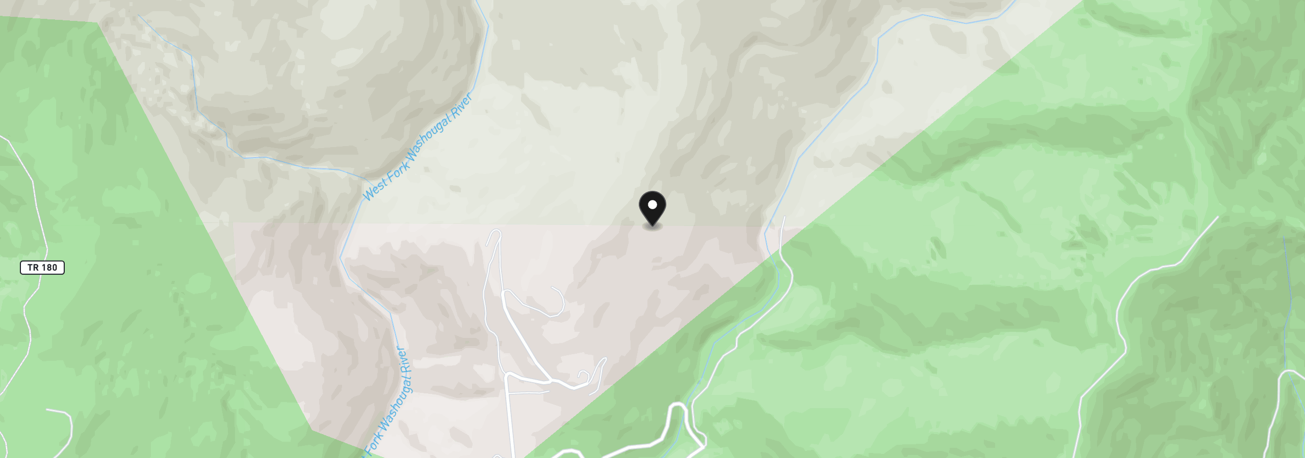 Map showing the location of Snag Mountain Rd 110, Washougal, Wa 98671