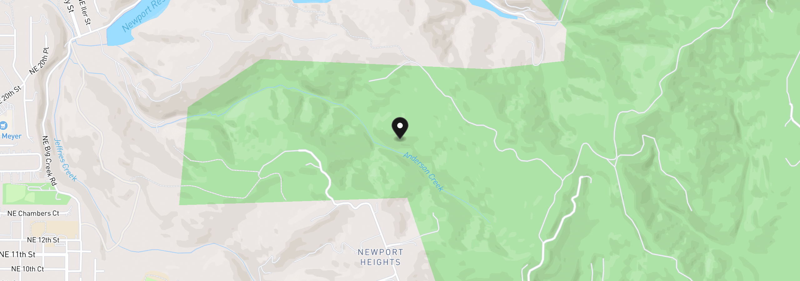 Map showing the location of Newport Heights Dr Tl106, Newport, OR 97365