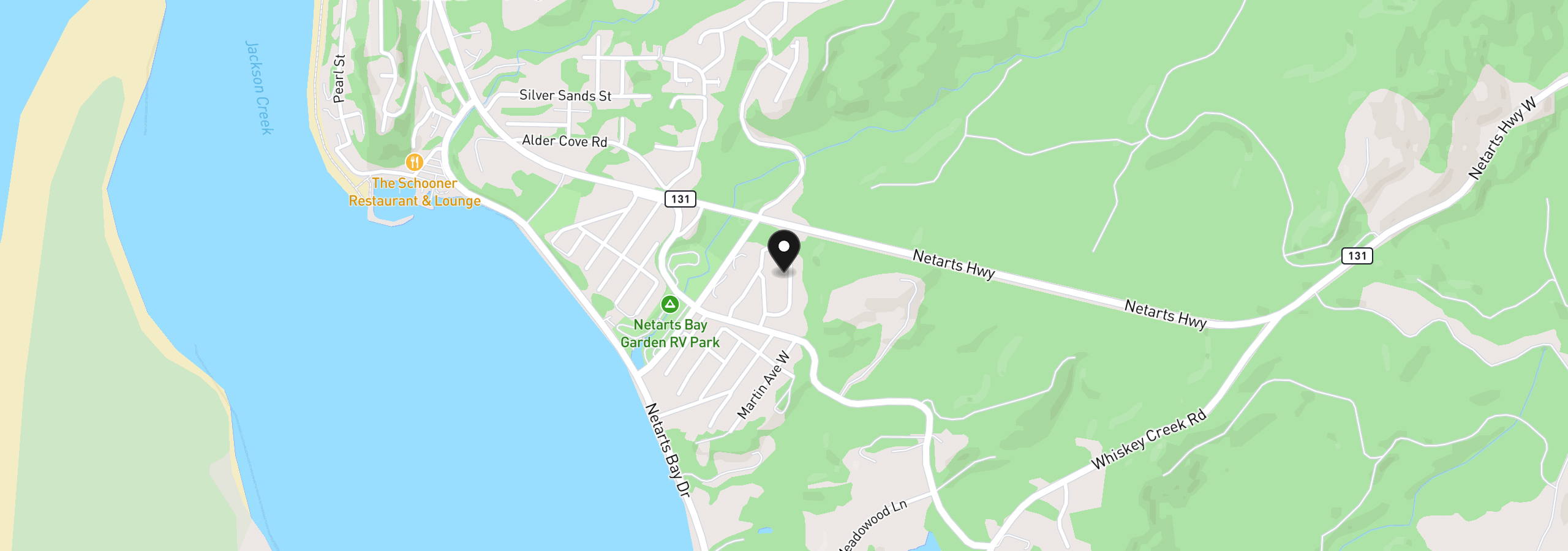 Map showing the location of 4255 Orchard Loop, Netarts, OR 97143