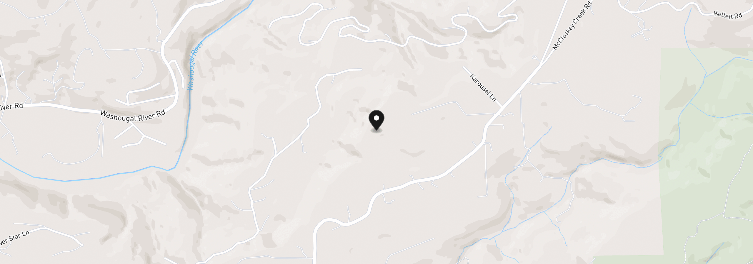 Map showing the location of 1671 Mabee Mines Rd, Washougal, Wa 98671
