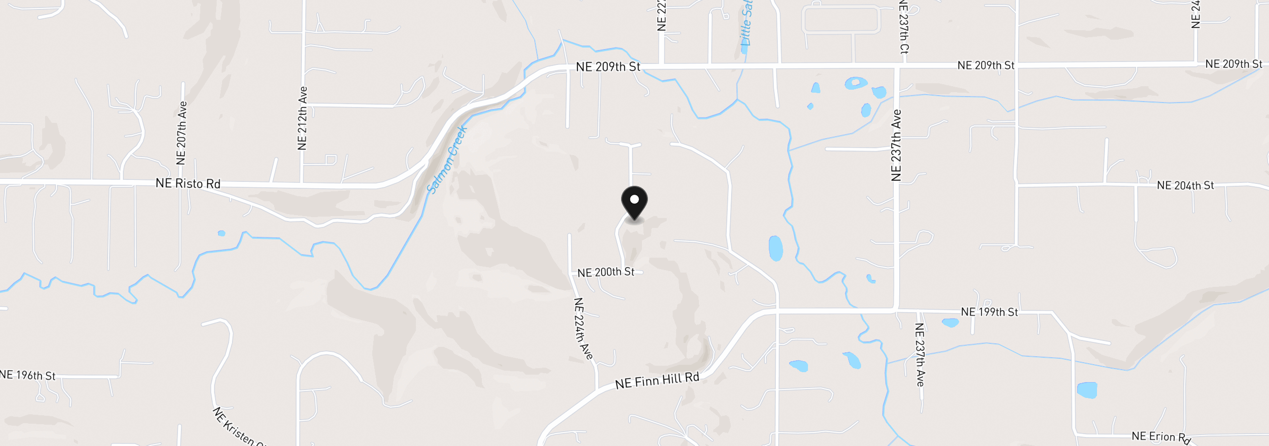 Map showing the location of 20301 NE 225th Ave, Brush Prairie, Wa 98606