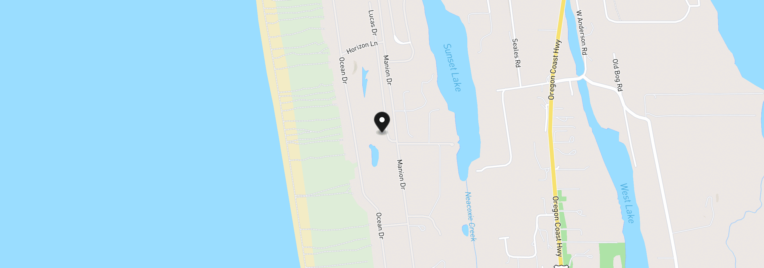 Map showing the location of 89610 Sea Breeze Dr, Warrenton, OR 97146
