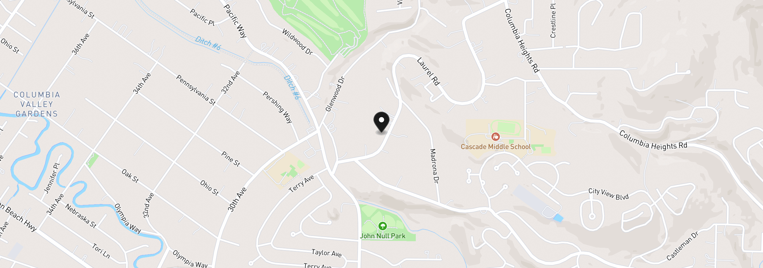 Map showing the location of 2949 Laurel Rd, Longview, Wa 98632