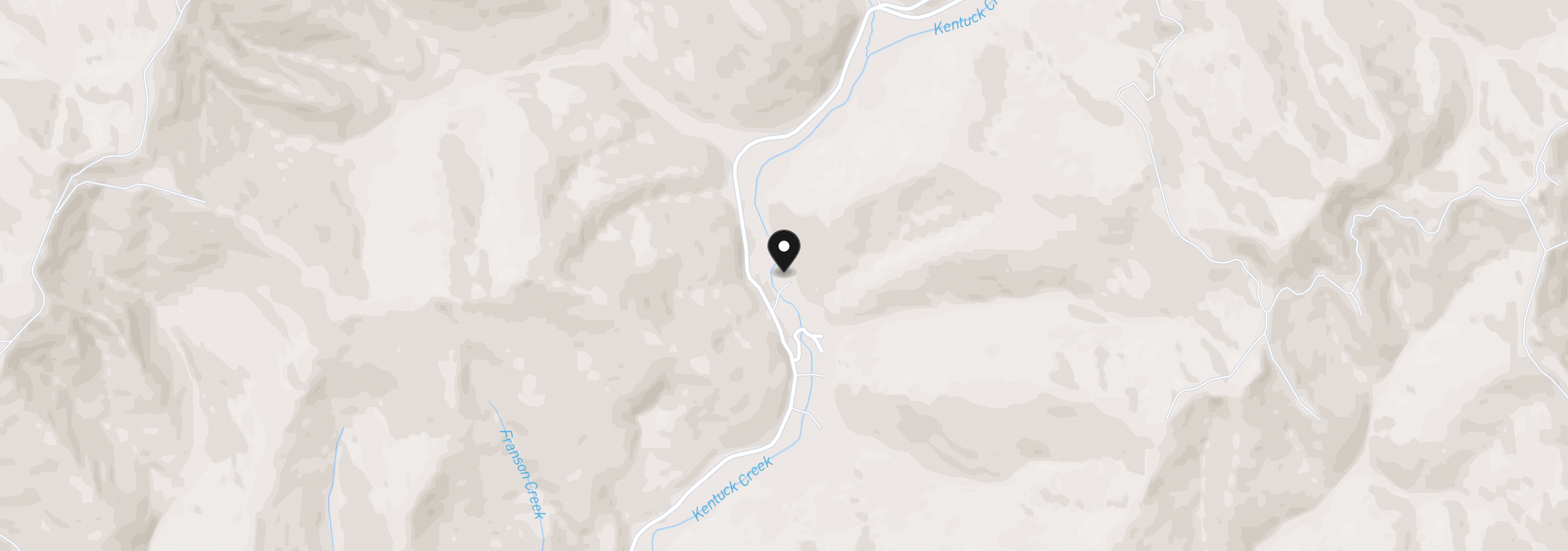 Map showing the location of 96710 Kentuck Way Ln, North Bend, OR 97459
