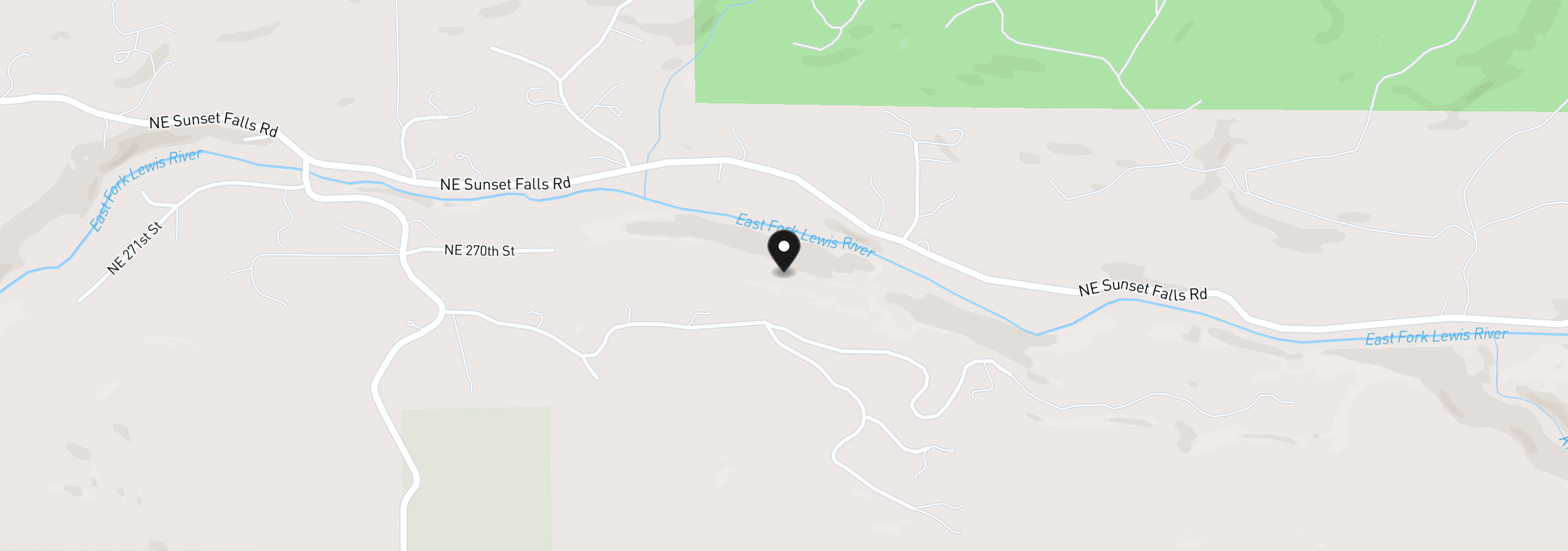 Map showing the location of 32422 NE Clearwater Dr, Yacolt, Wa 98675