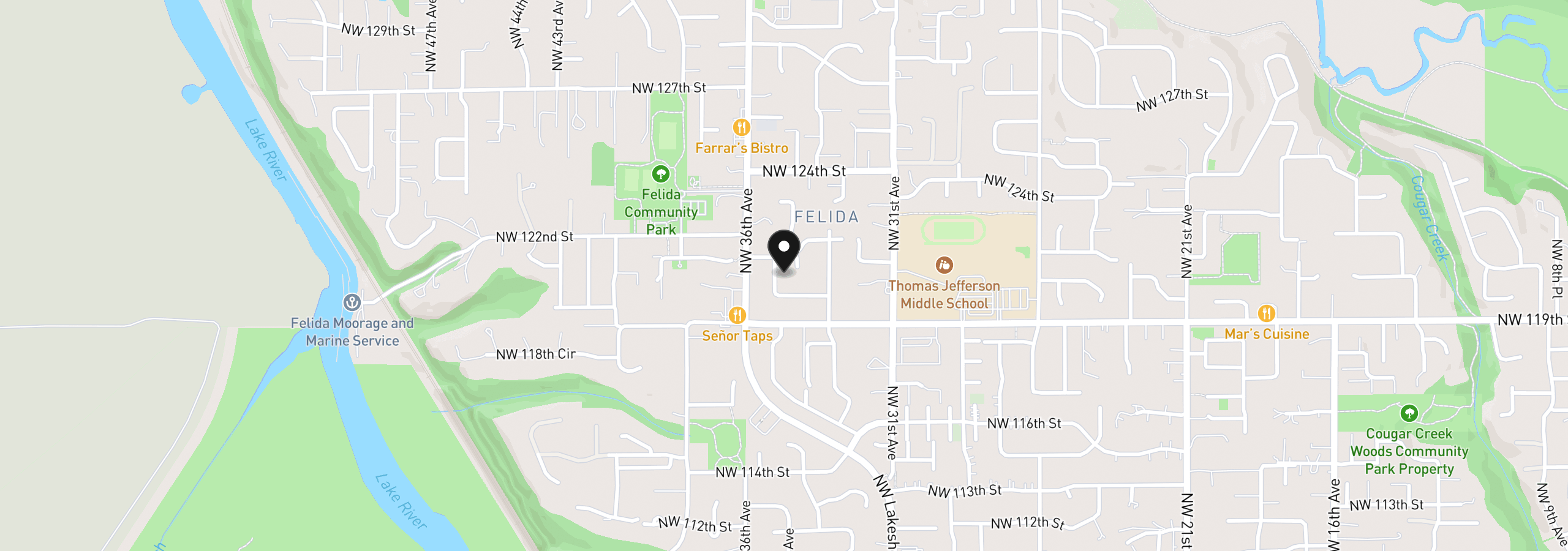 Map showing the location of 12011 NW 35th Ave, Vancouver, Wa 98685