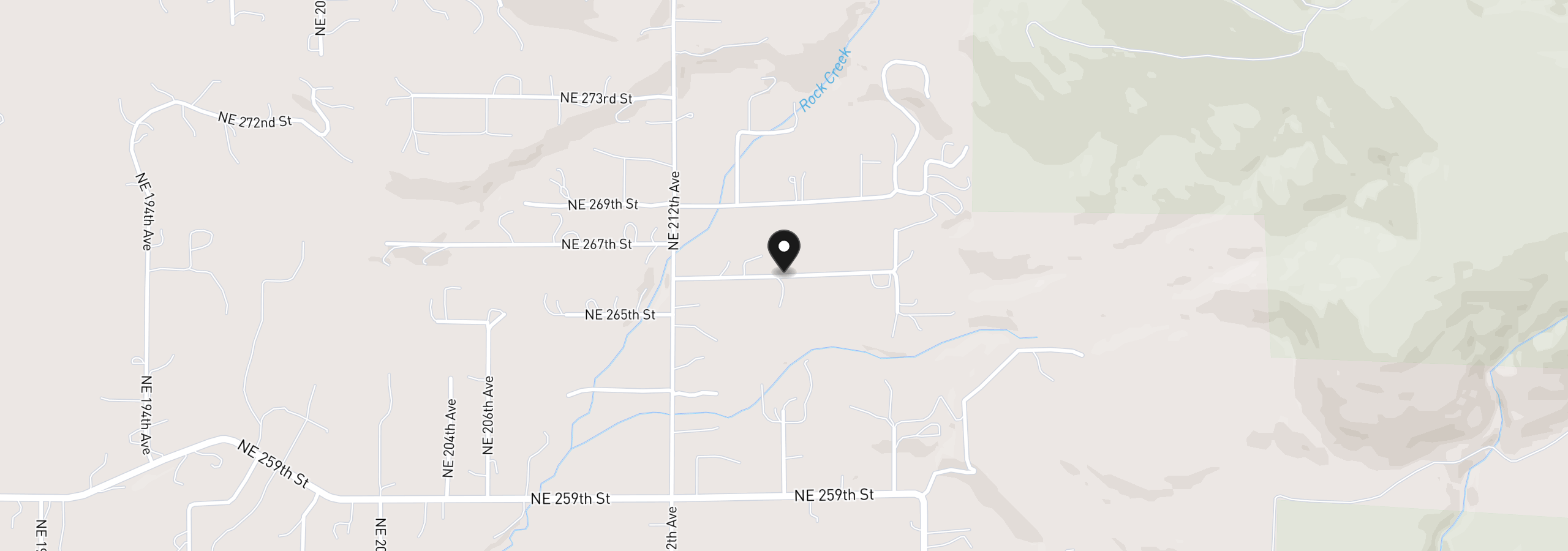 Map showing the location of 18005 NE 266th St, Battle Ground, Wa 98604
