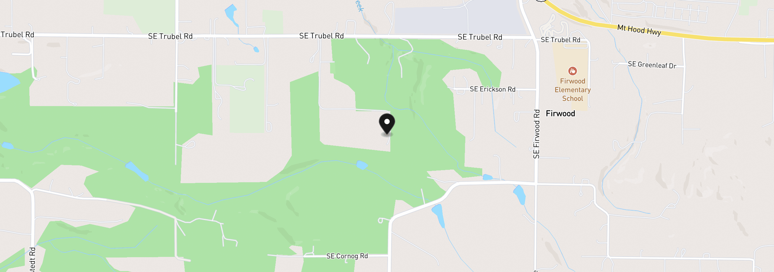 Map showing the location of 41202 SE Trubel Rd, Sandy, OR 97055