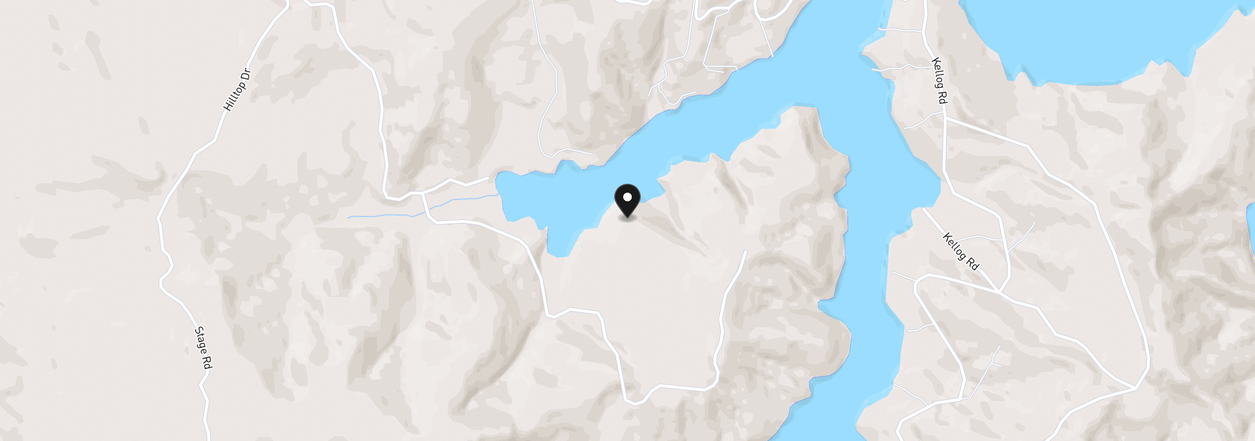 Map showing the location of 1 Hilltop Dr 601, Lakeside, OR 97449