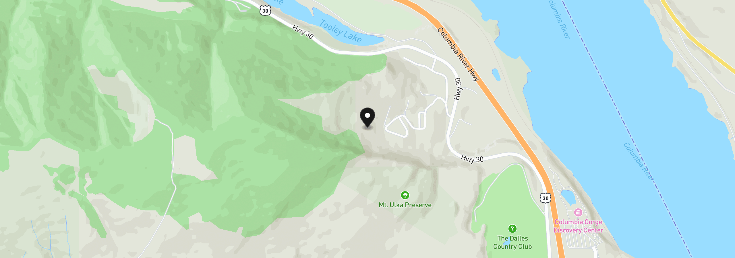 Map showing the location of 4557 Basalt St, The Dalles, OR 97058