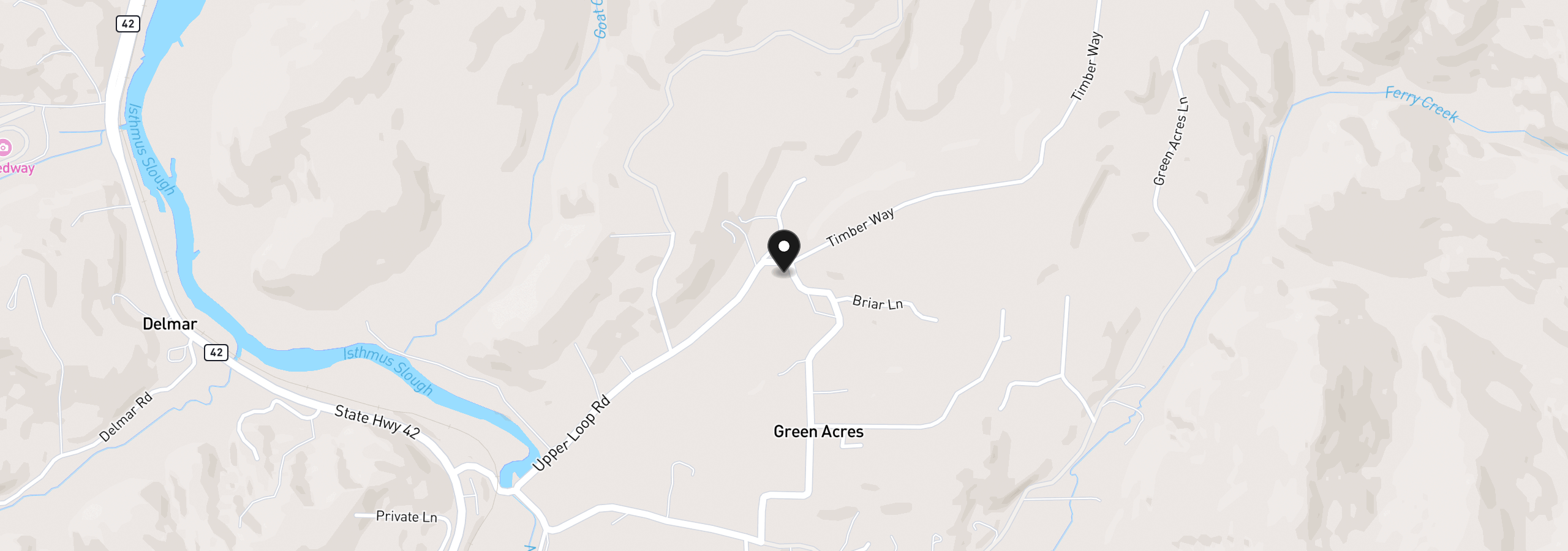 Map showing the location of 93514 Upper Loop Ln, Coos Bay, OR 97420