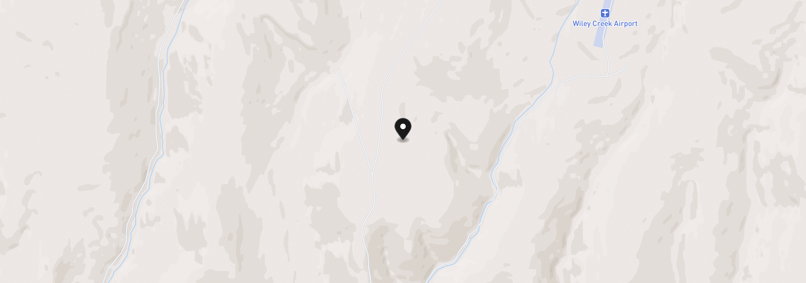 Map showing the location of 0 Wiley Creek Rd, Dayville, OR 97825