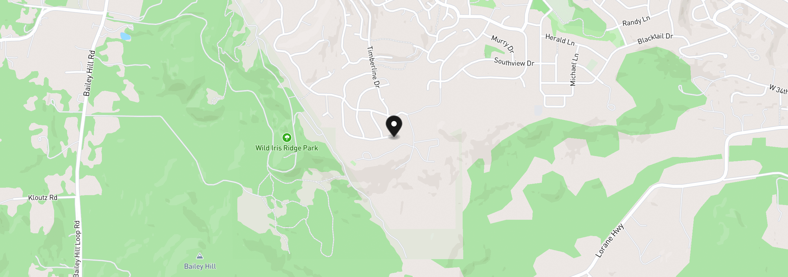 Map showing the location of 3445 Summit Sky Blvd, Eugene, OR 97405