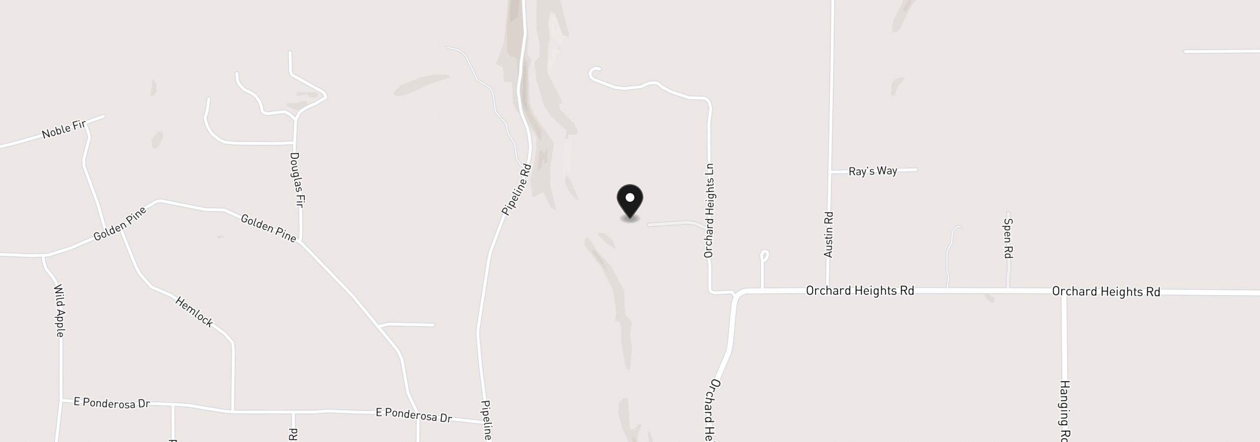 Map showing the location of 55 Wellman Ln, Goldendale, Wa 98620