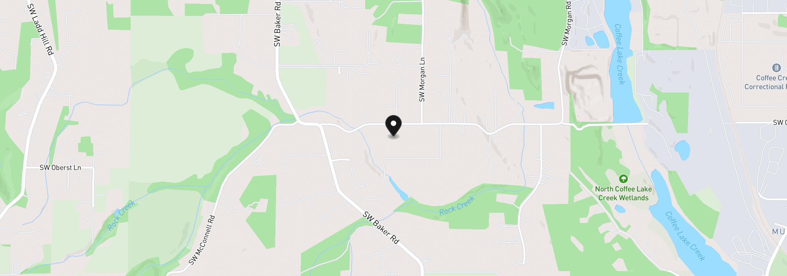 Map showing the location of 13680 SW Morgan Rd, Sherwood, OR 97140