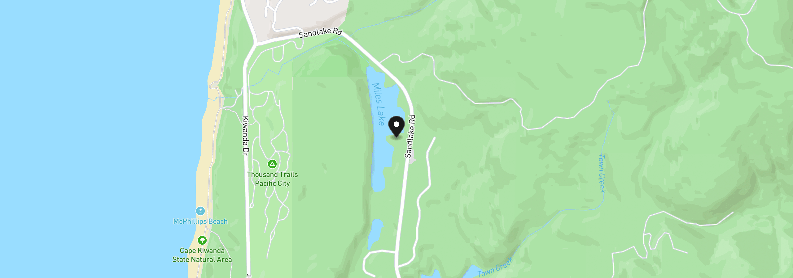 Map showing the location of 30900 Sandlake Rd, Cloverdale, OR 97112