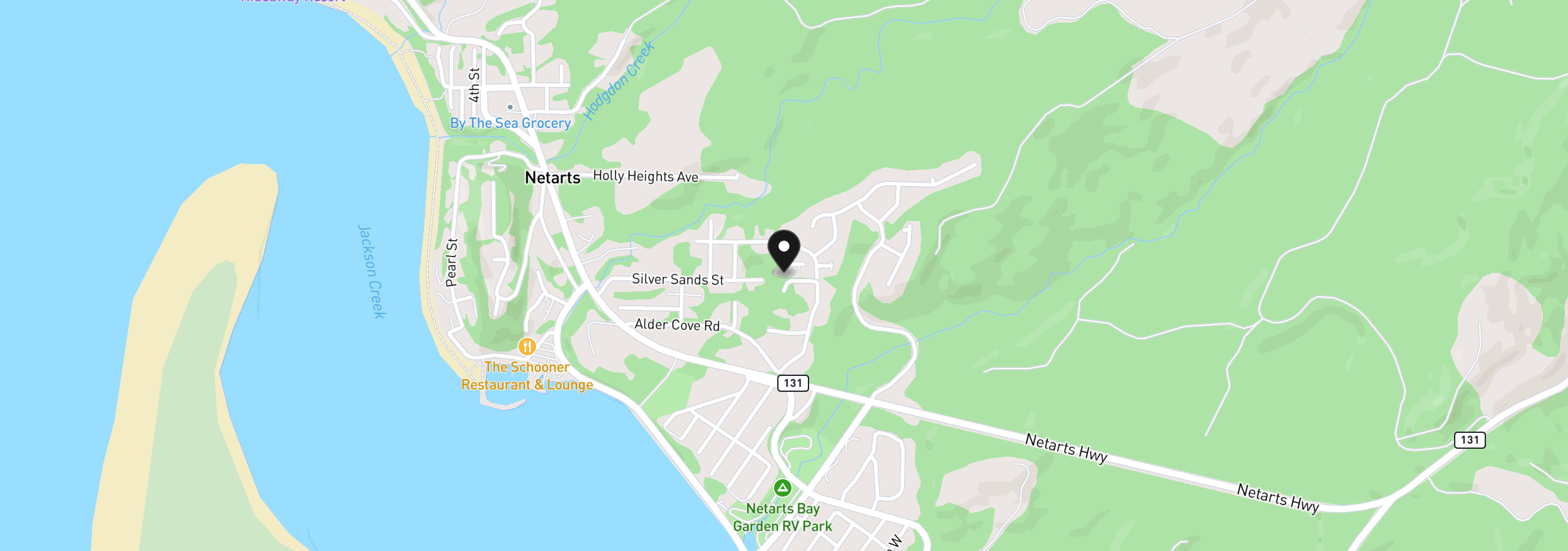 Map showing the location of 1730 Wayfarer Ln, Netarts, OR 97143