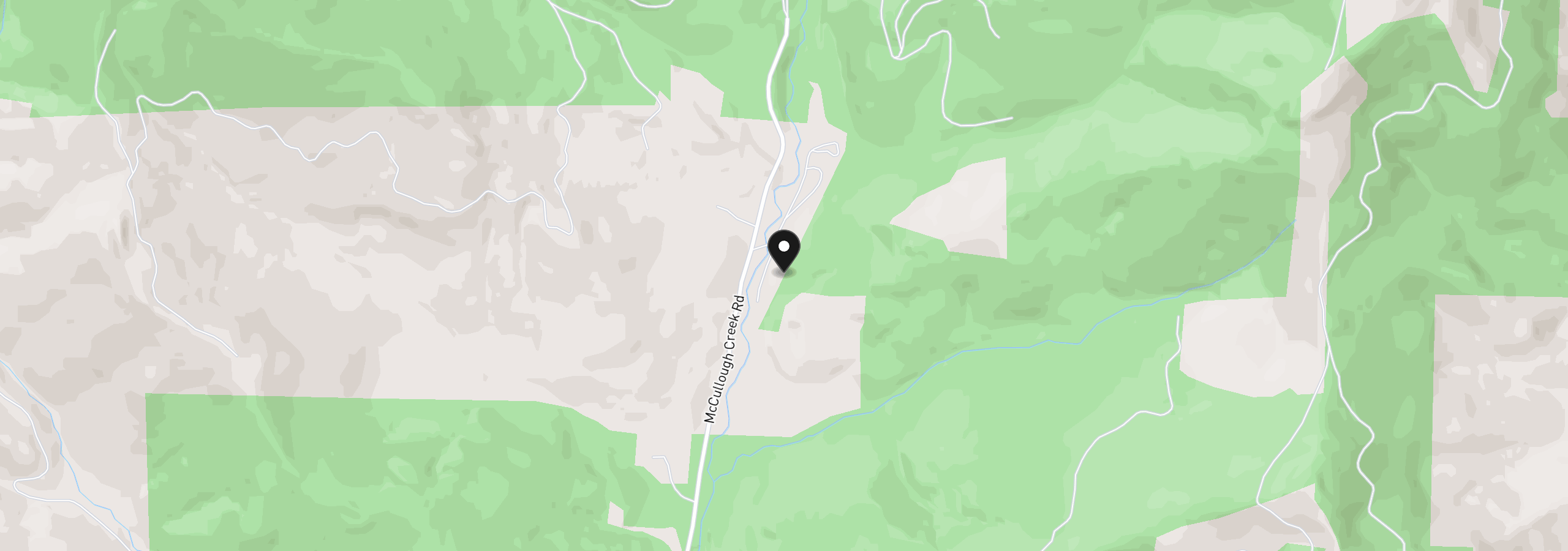 Map showing the location of 1871 McCullough Creek Rd, Glendale, OR 97442