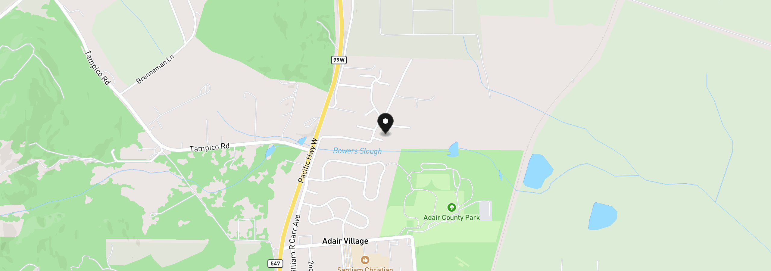 Map showing the location of 8110 Daphne Ct, Corvallis, OR 97330