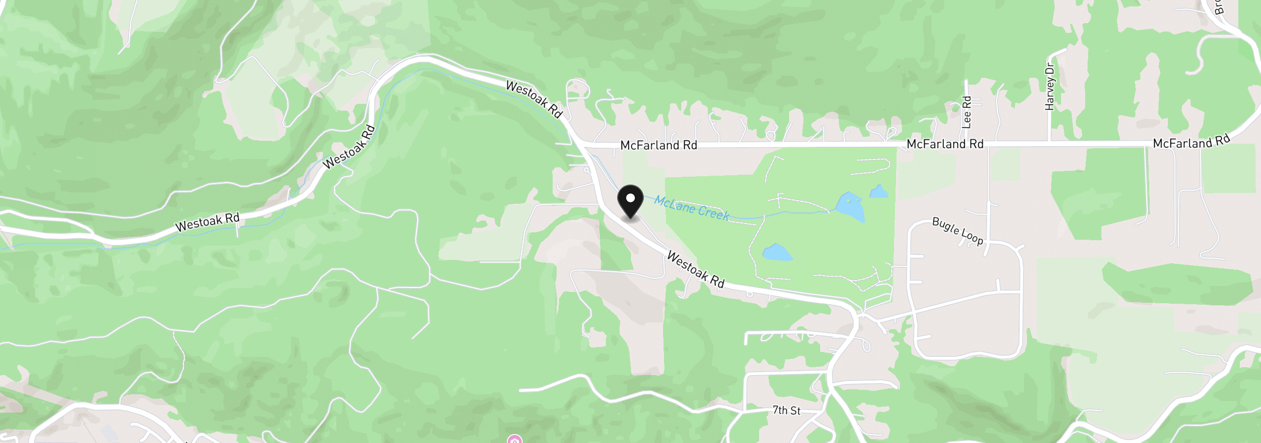 Map showing the location of 48205 Westoak Rd, Westfir, OR 97492