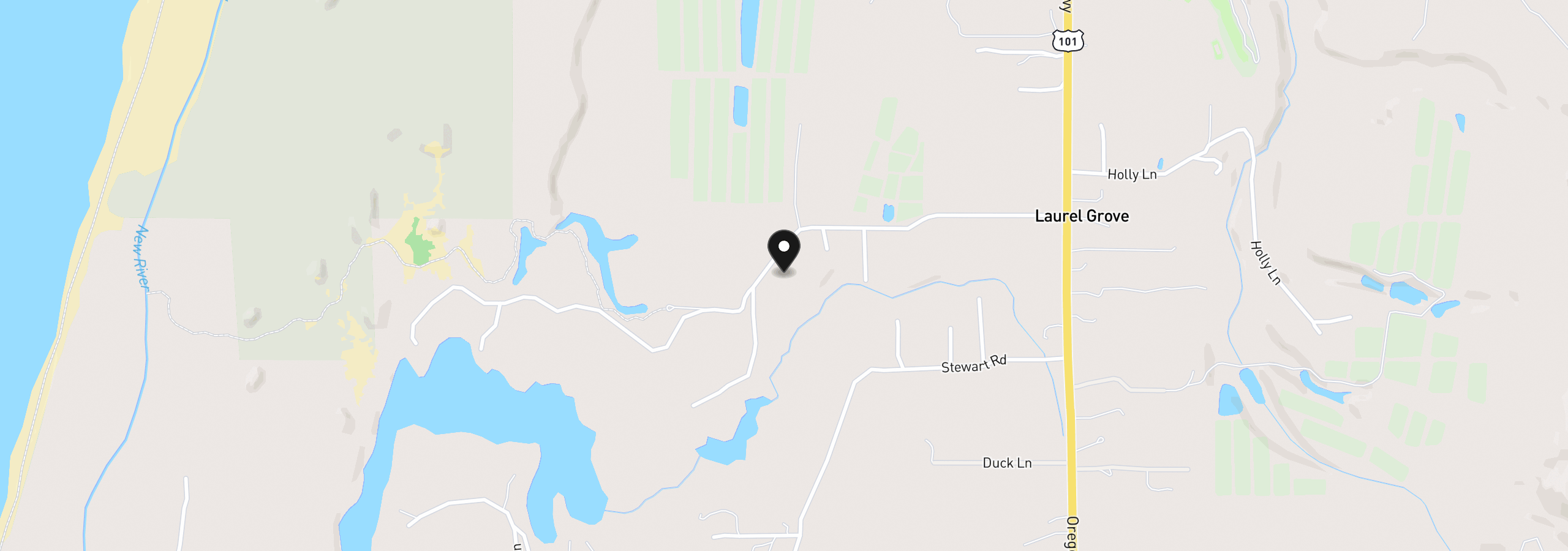 Map showing the location of 87202 McTimmons Ln, Bandon, OR 97411