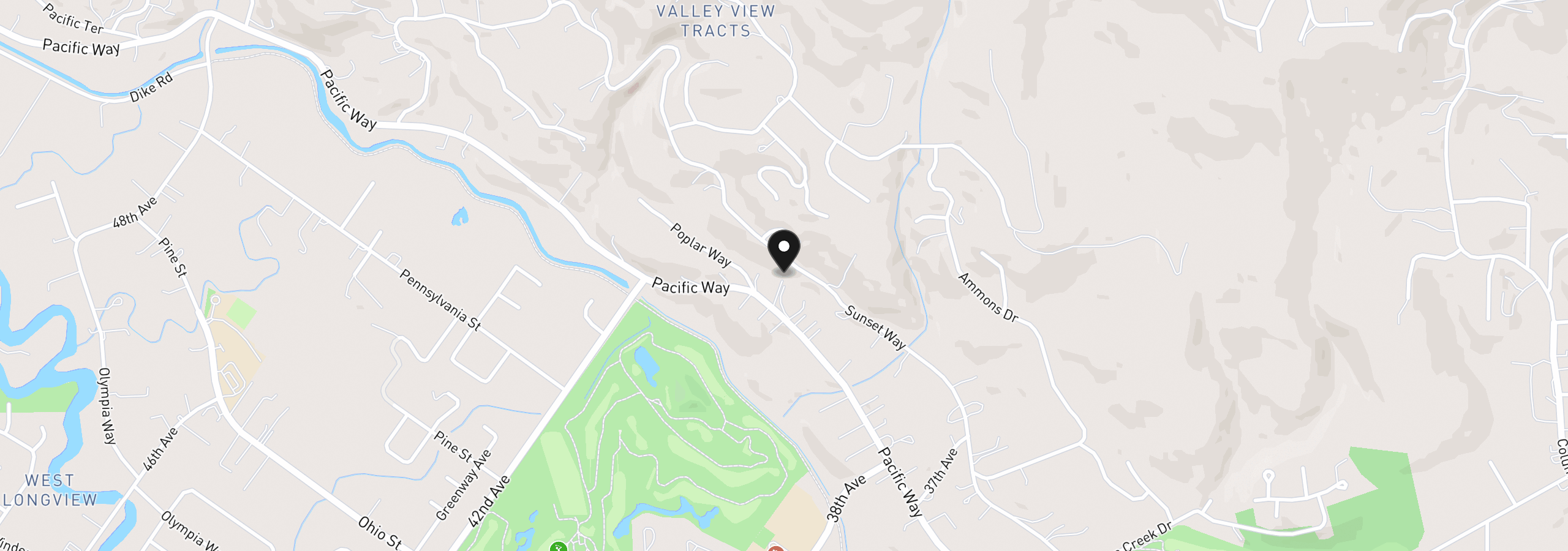 Map showing the location of 4024 Pacific Way, Longview, Wa 98632