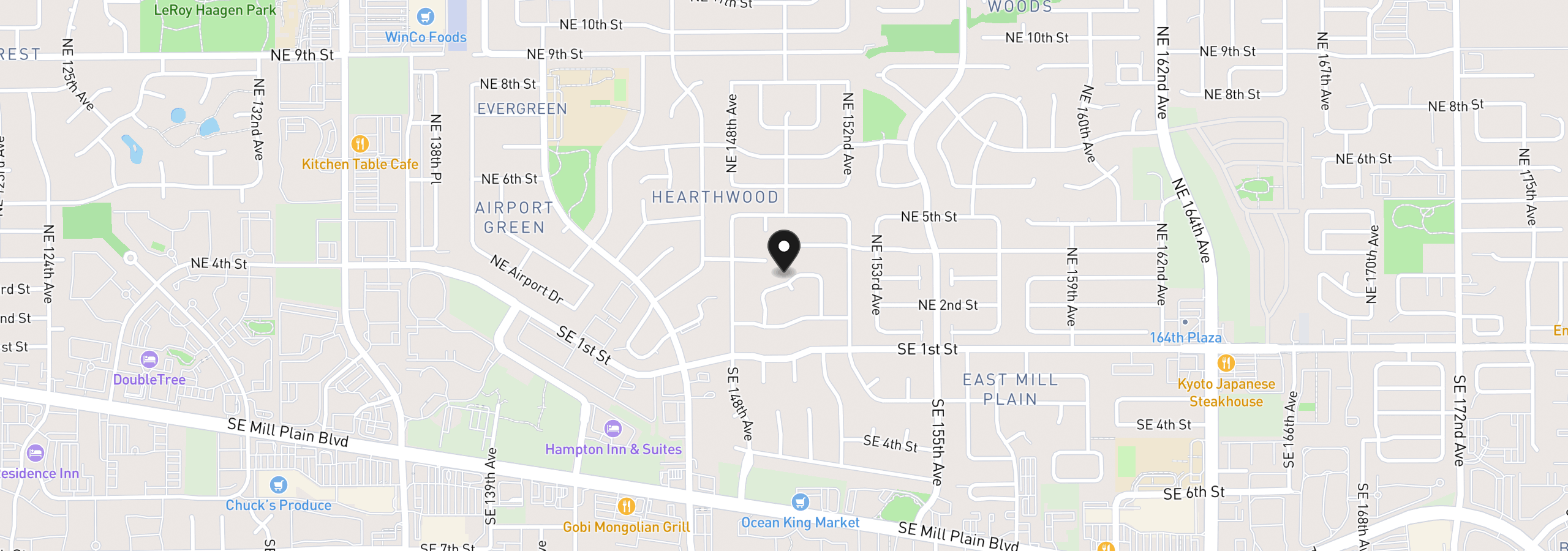 Map showing the location of 15002 NE 3rd St, Vancouver, Wa 98684