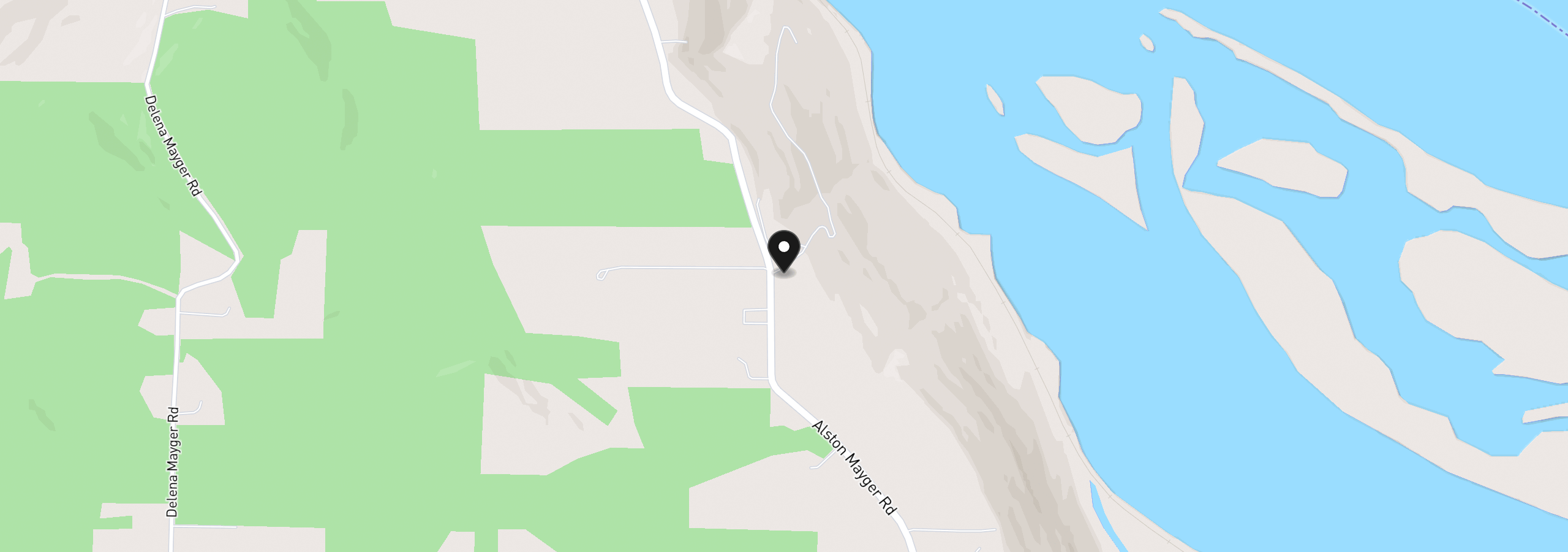 Map showing the location of 78426 Alston Mayger Rd, Rainier, OR 97048