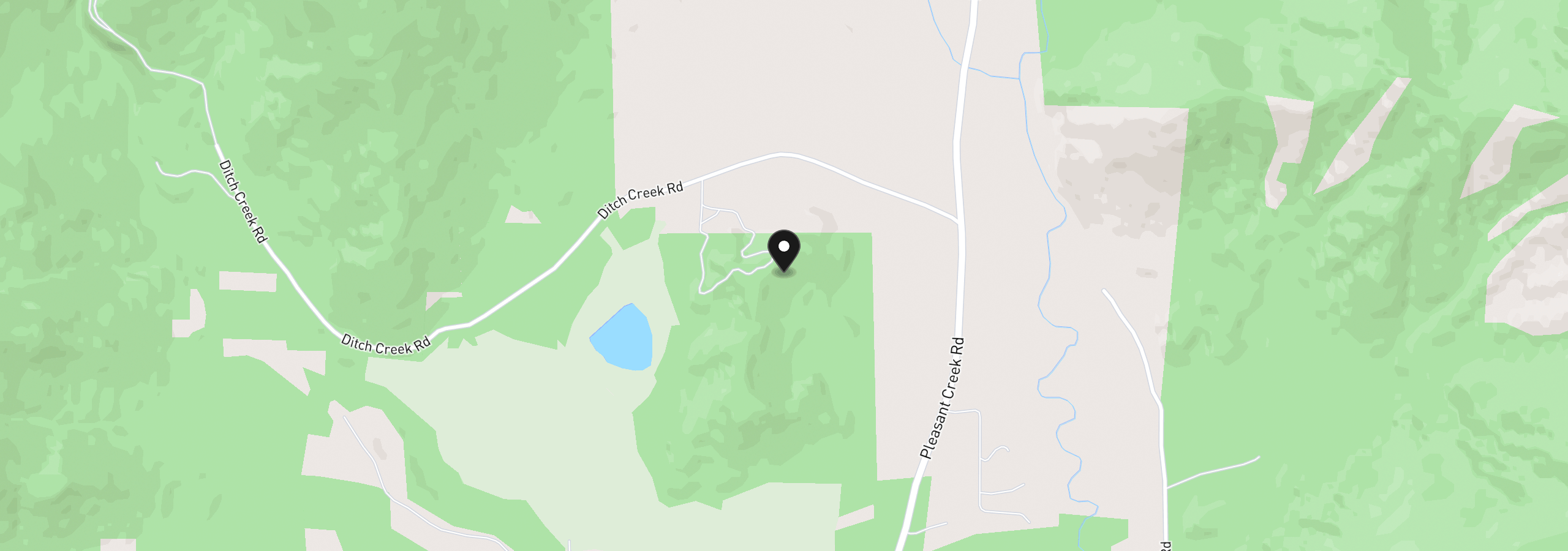 Map showing the location of 18515 Ditch Creek Rd, Rogue River, OR 97537