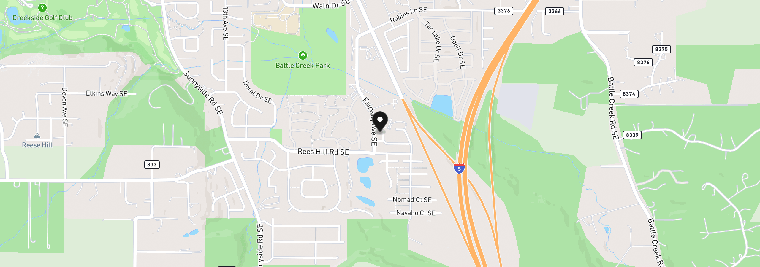 Map showing the location of 1905 Spicetree Ln, Salem, OR 97306