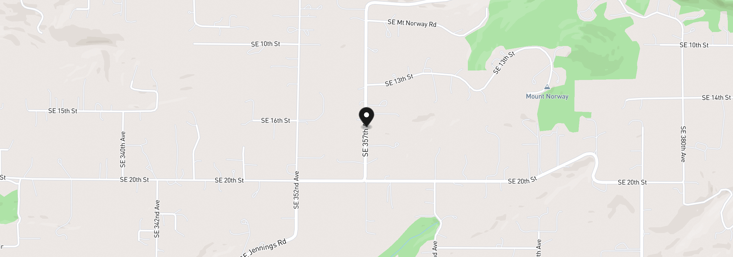 Map showing the location of 1477 SE 357th Ave, Washougal, Wa 98671
