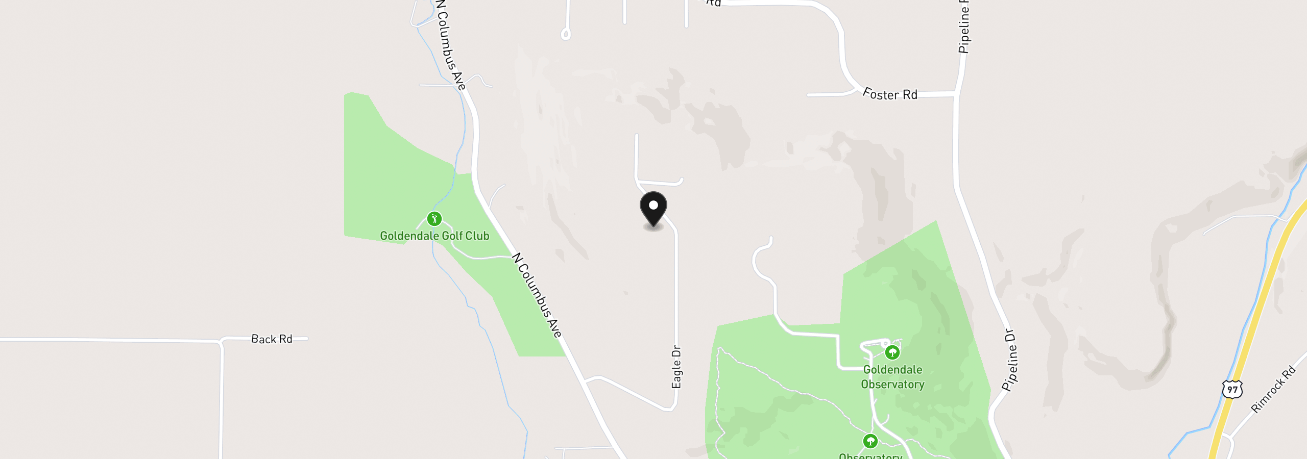 Map showing the location of 125 Eagle Dr, Goldendale, Wa 98620