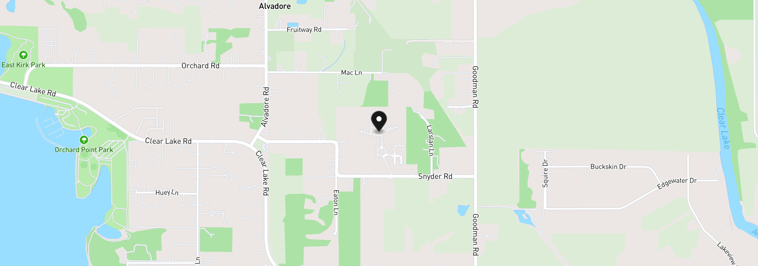 Map showing the location of 27645 Snyder Rd, Junction City, OR 97448