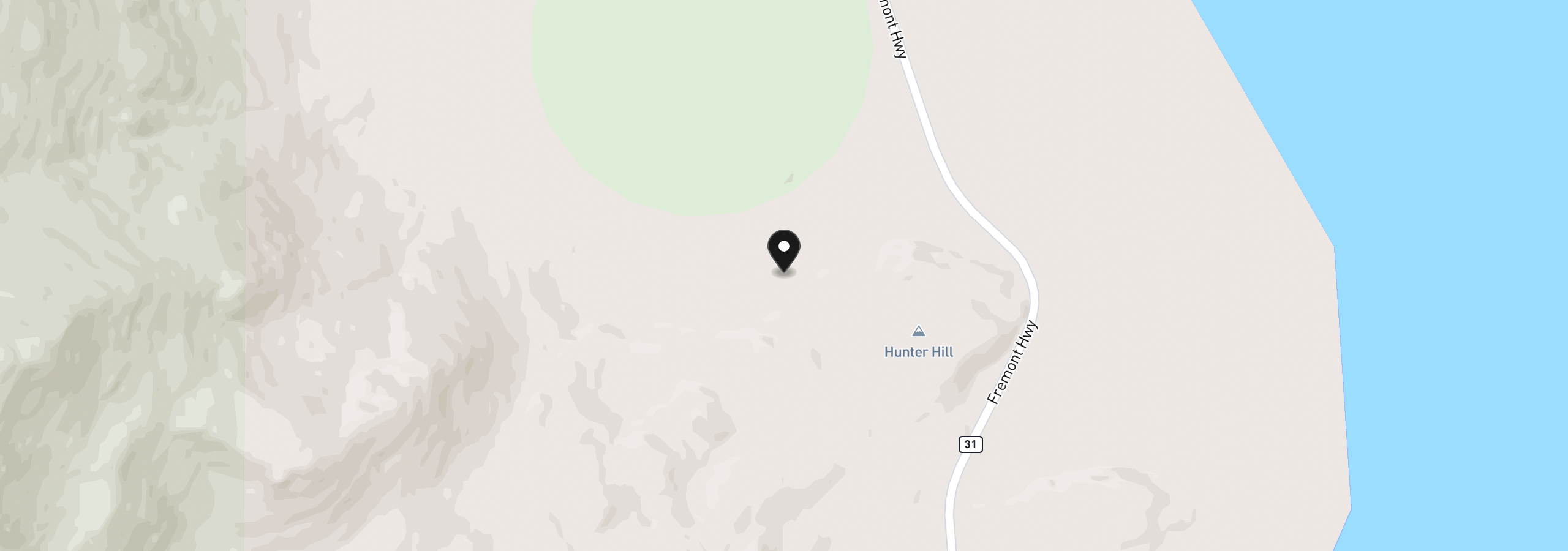Map showing the location of Hunters Point-9154, Paisley, OR 97636