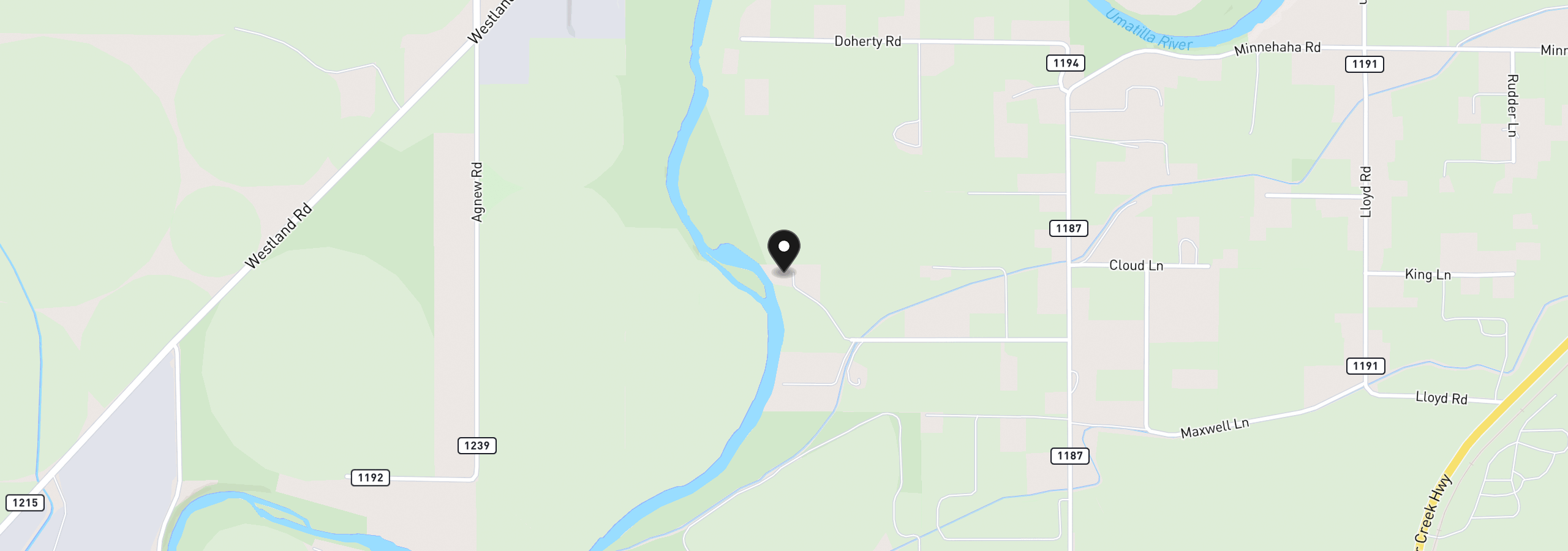 Map showing the location of 78705 Echols Rd, Hermiston, OR 97838