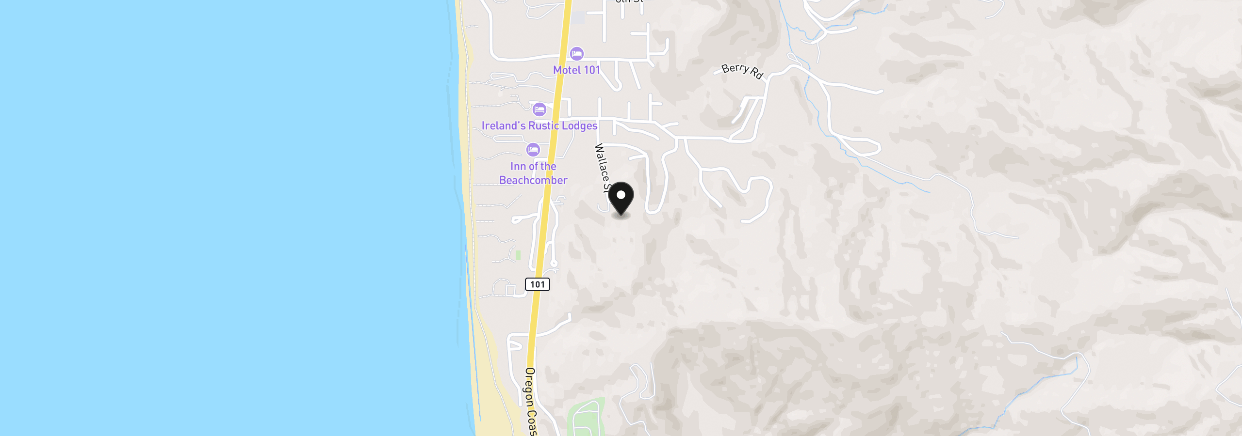 Map showing the location of 29204 Wallace St A, Gold Beach, OR 97444