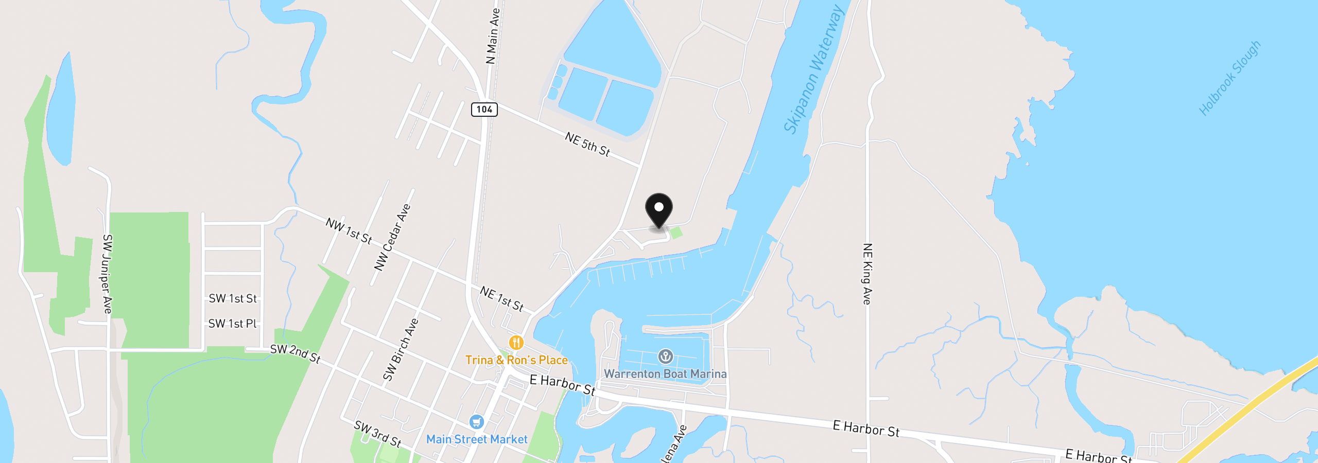 Map showing the location of 356 NE Skipanon Dr 56, Warrenton, OR 97146
