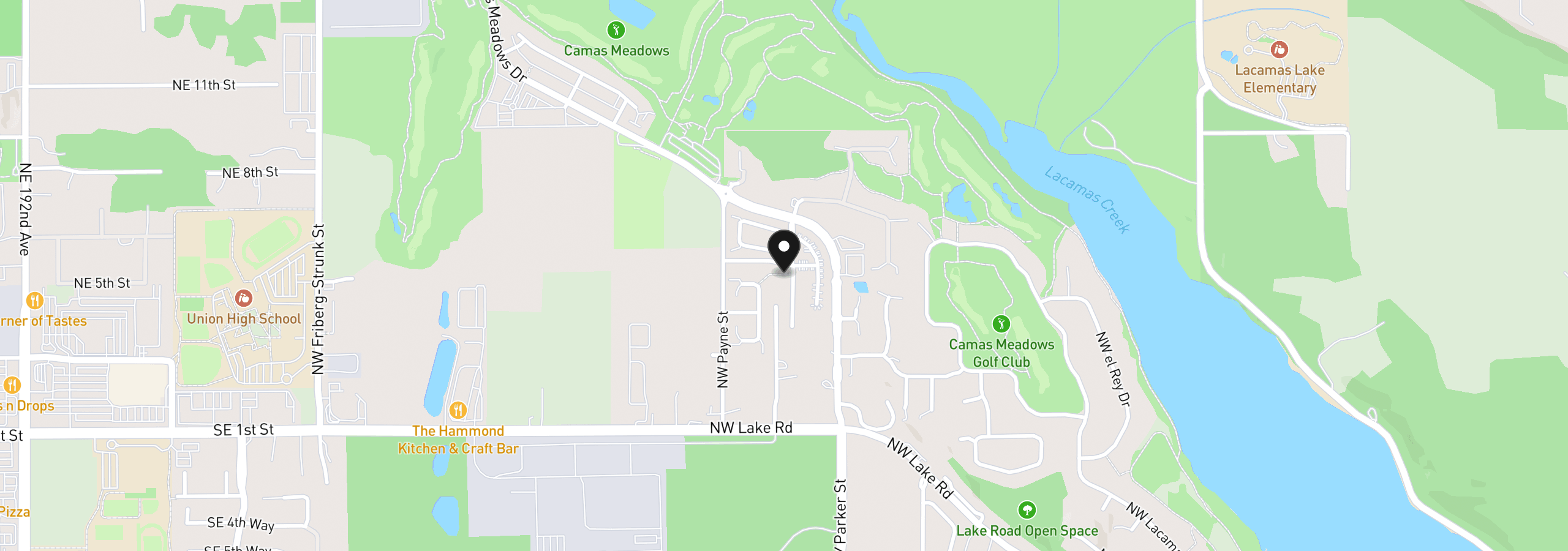 Map showing the location of 3810 NW 64th Ave 2, Camas, Wa 98607