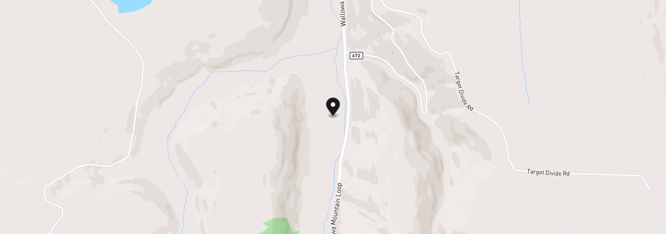 Map showing the location of 61608 Wallowa Mountian Loop, Joseph, OR 97846